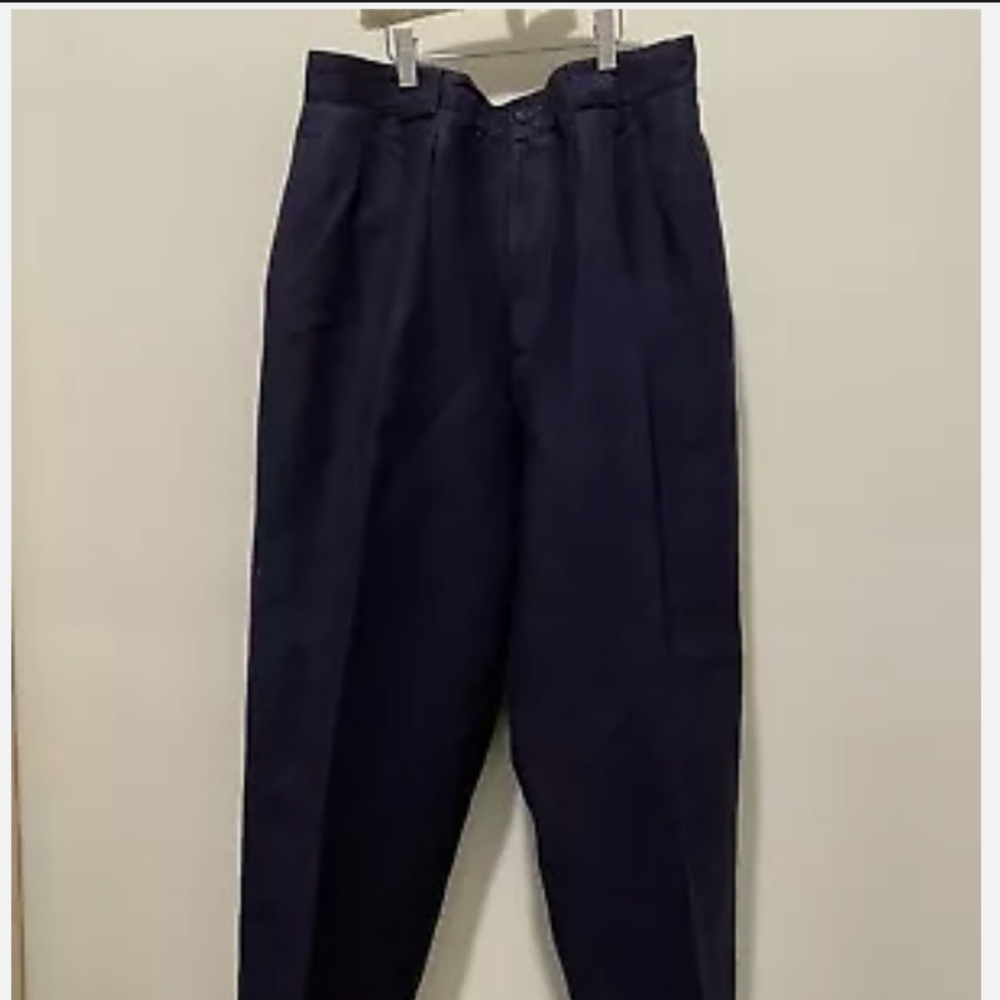 Collectible Gold Giorgio Sant Angelo Linen Rayon Blend Black Pants Women Size 12